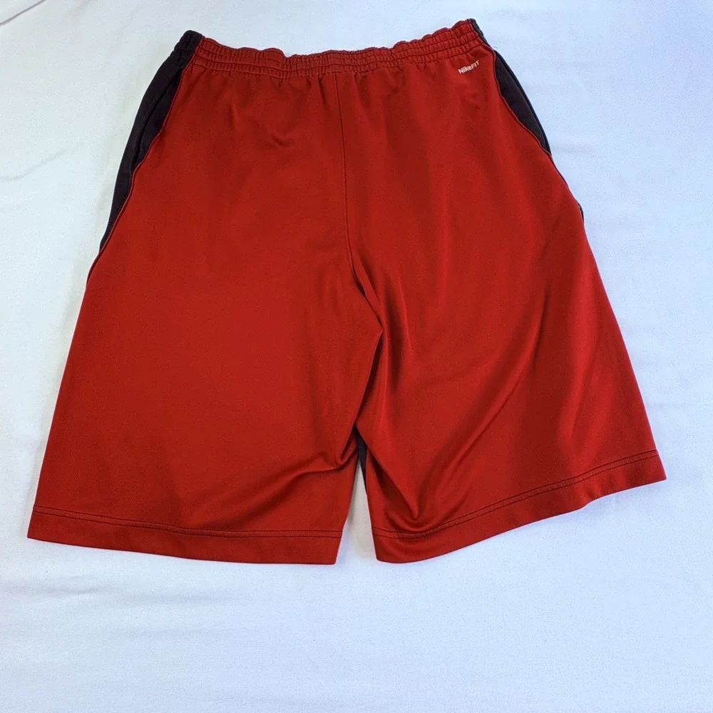 Nike Basketball Elite Shorts Mens Large Black Red FIT DRY 286047-010